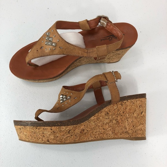 Lucky Brand Shoes - Lucky Brand Wedge Sandals tan size 9.5 (#35)